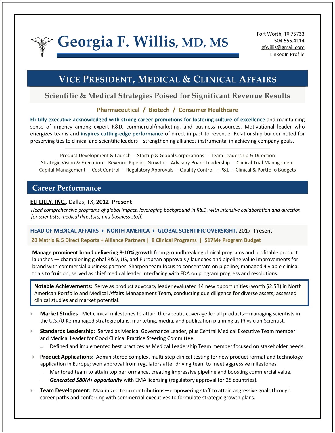 Examples Of Professional Resumes In Medical 2017
