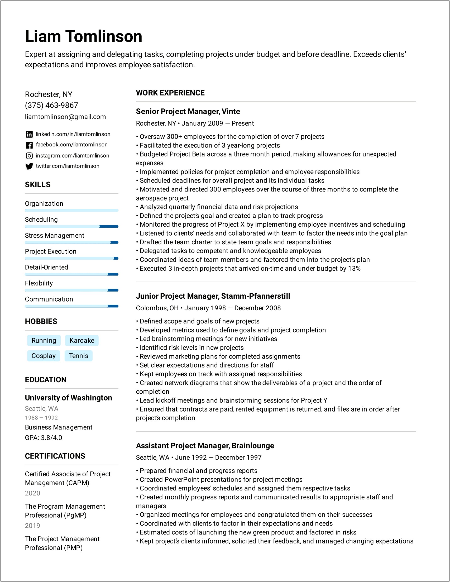 Examples Of Professional Skills On A Resume