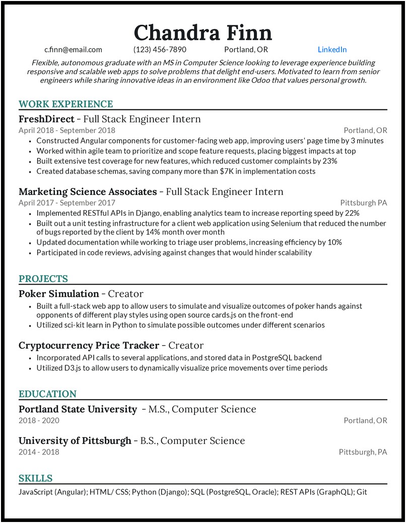 Examples Of Resume Computer Skills Section
