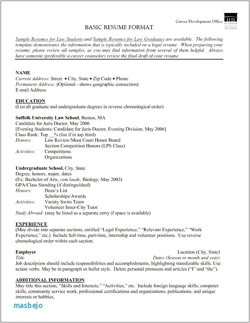 Examples Of Resume With Parttime And Fulltime Employement