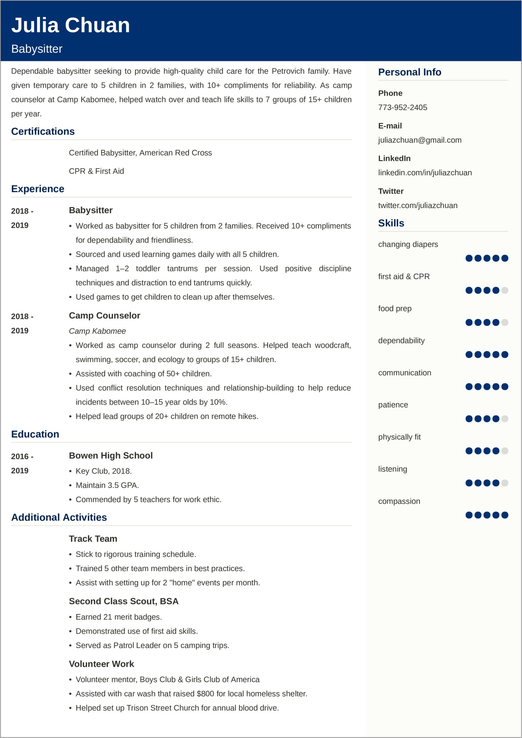 Examples Of Resumes To Go By