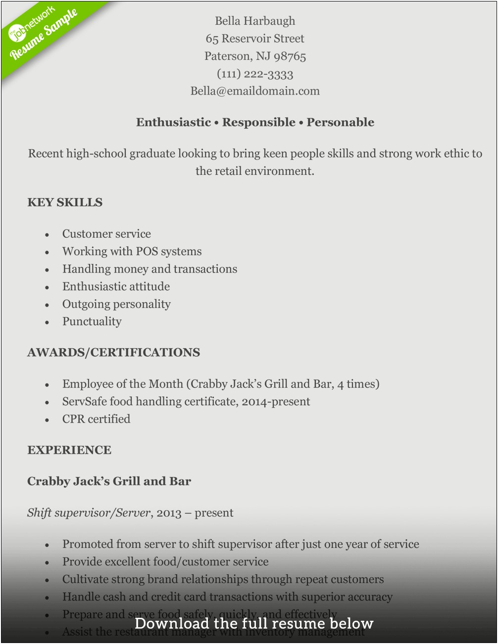 Examples Of Skills To Put In A Resume