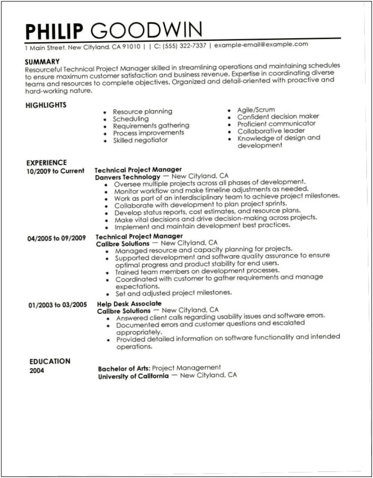 Examples Of Students First Time Resume