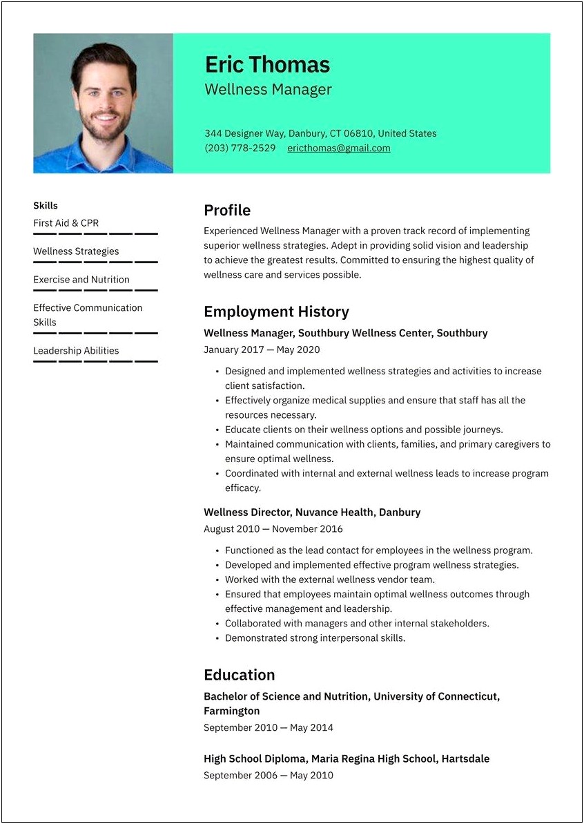 Examples Of Summary In A Nutritionist Resume