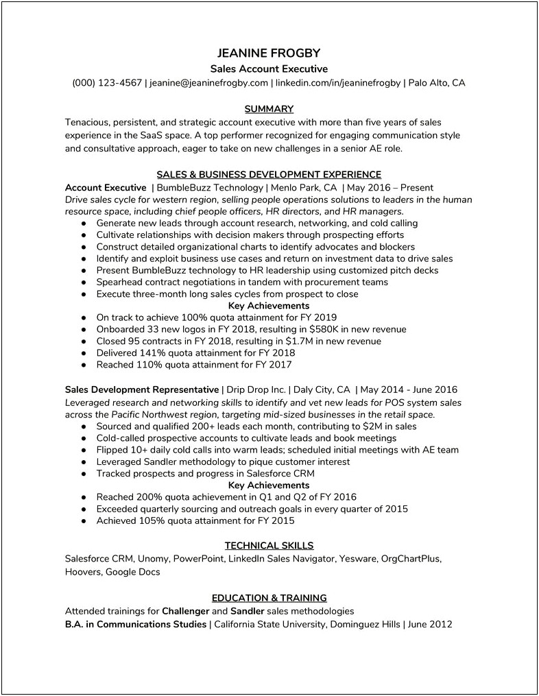 Examples Of Summary Of Skills For Resume