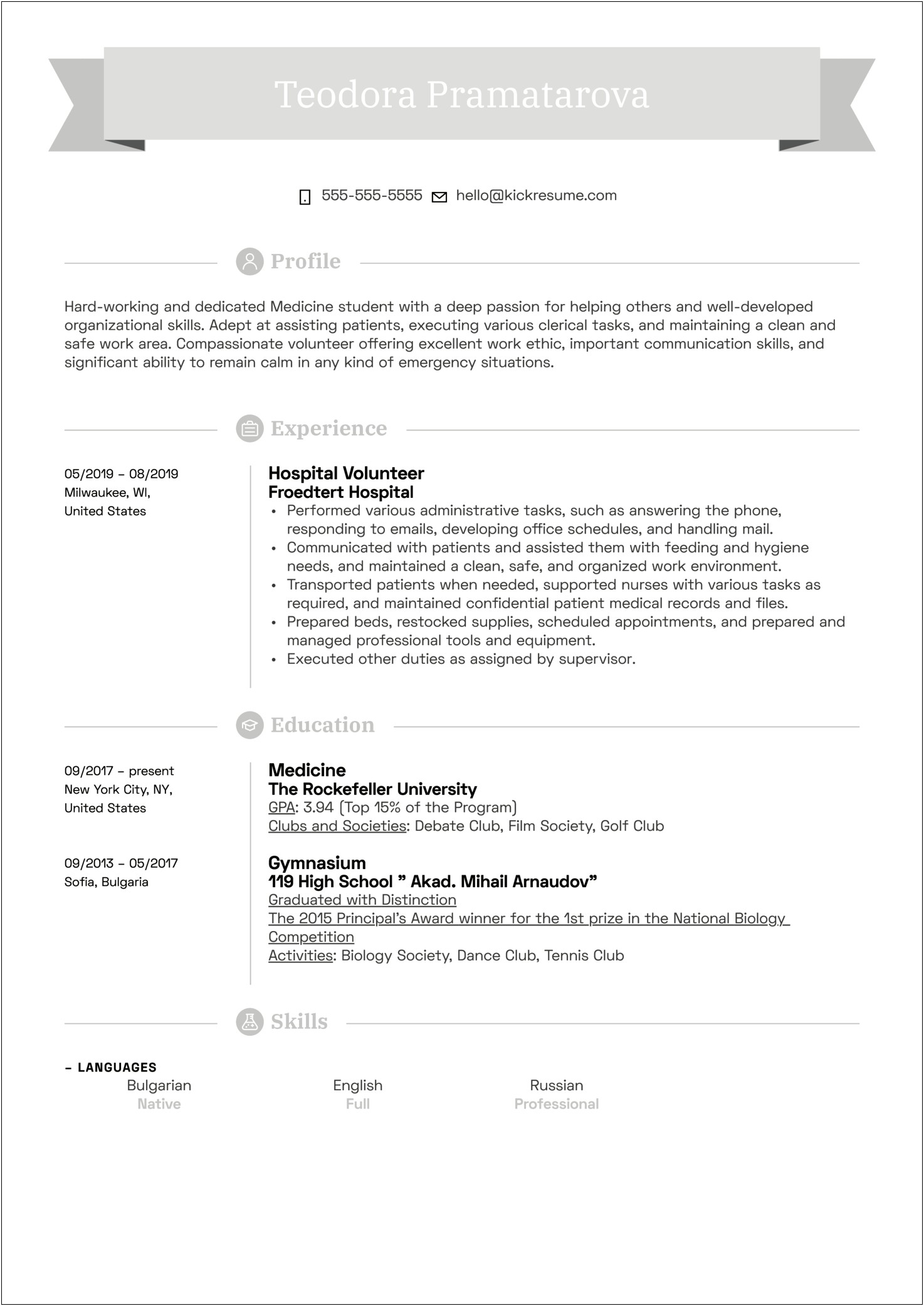 Examples Of Volunteering On A Resume