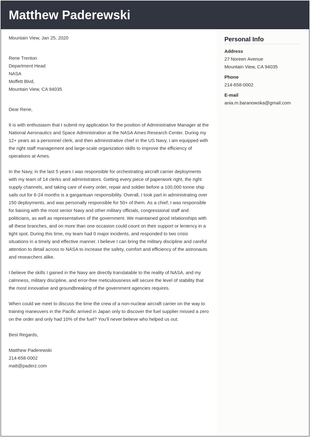 Executive Director Public School Cover Letter Resume