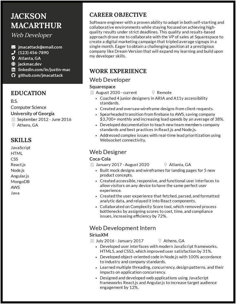 Experience Resume Sample For Php Developer