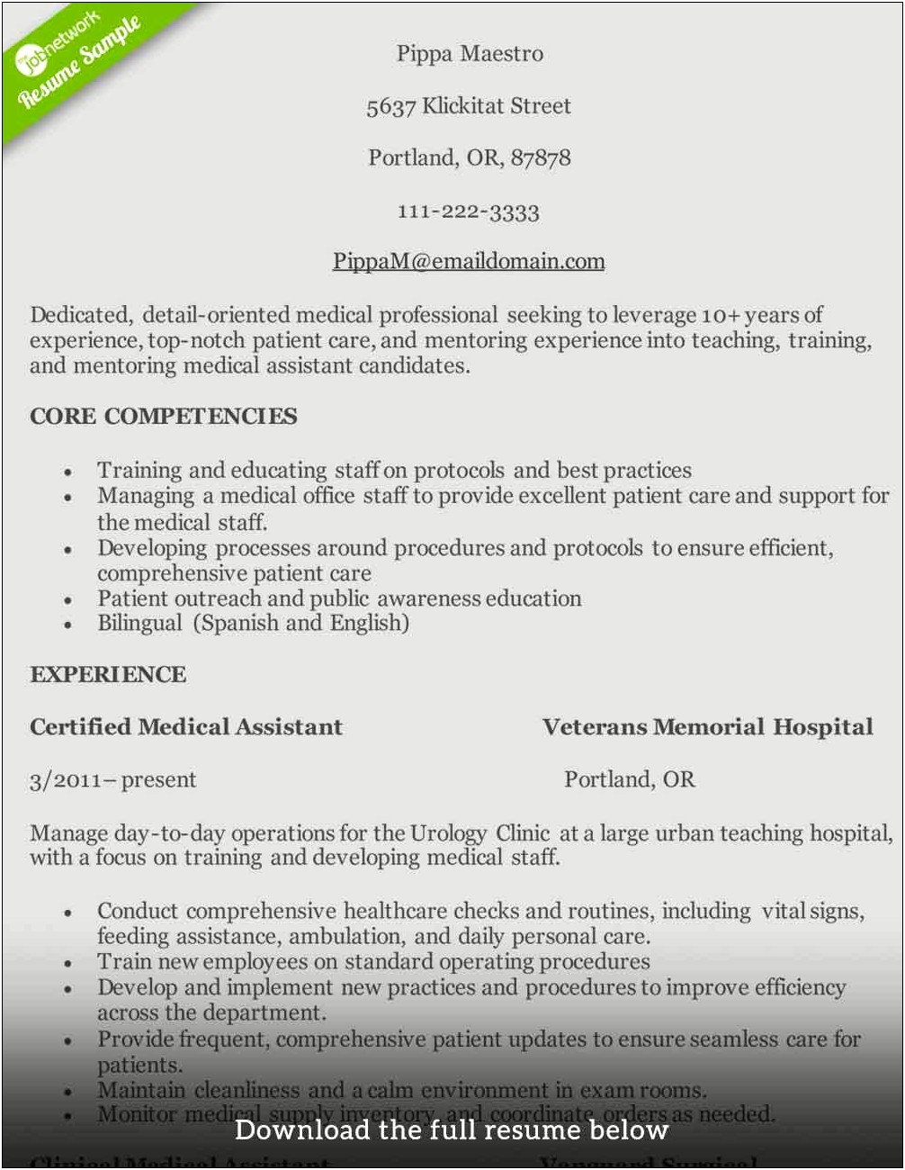 Experience With Working With Hipaa Resume Lingo