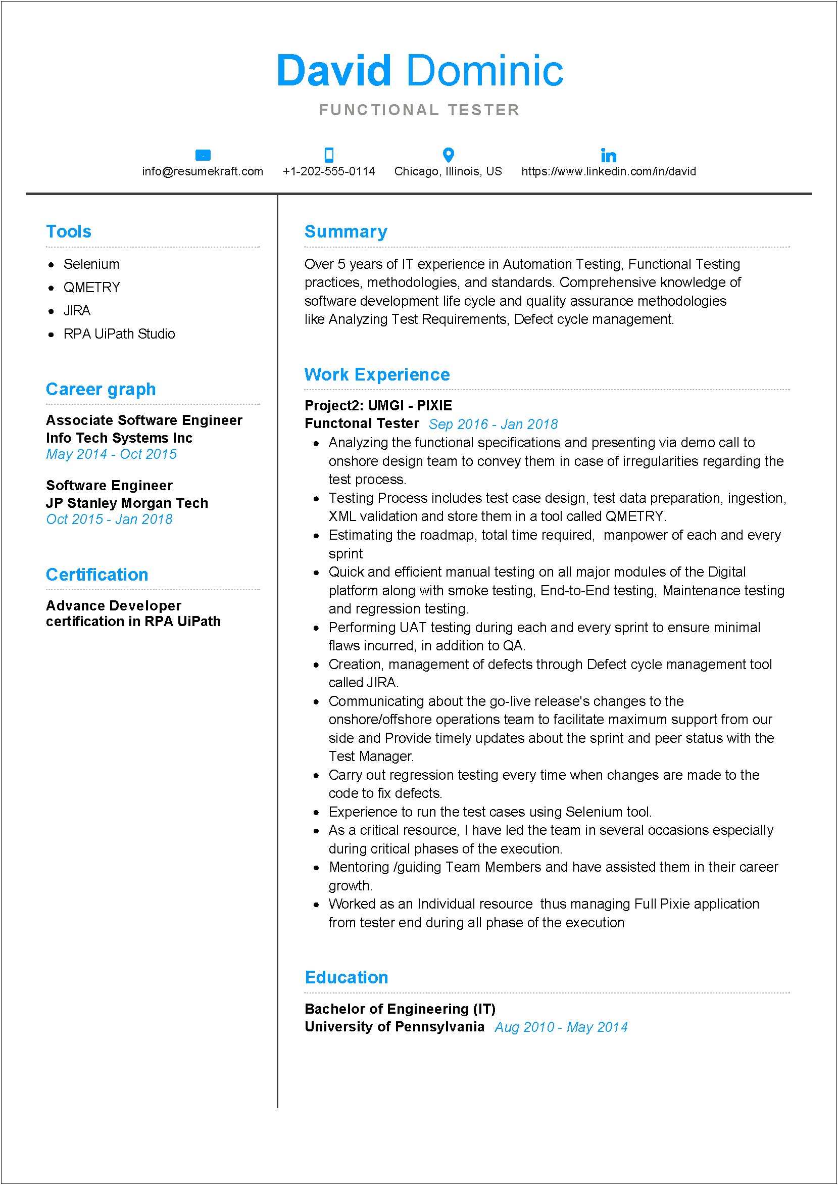 Experienced Resume Samples Of Tester