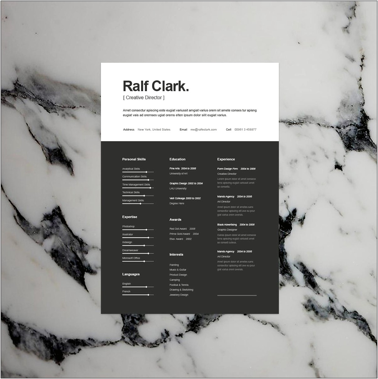 Eye Catching Free Word Resume Templates