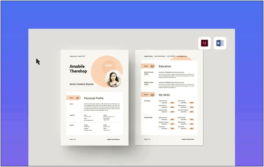 Eye Catching Resume Templates Microsoft Word Free Download