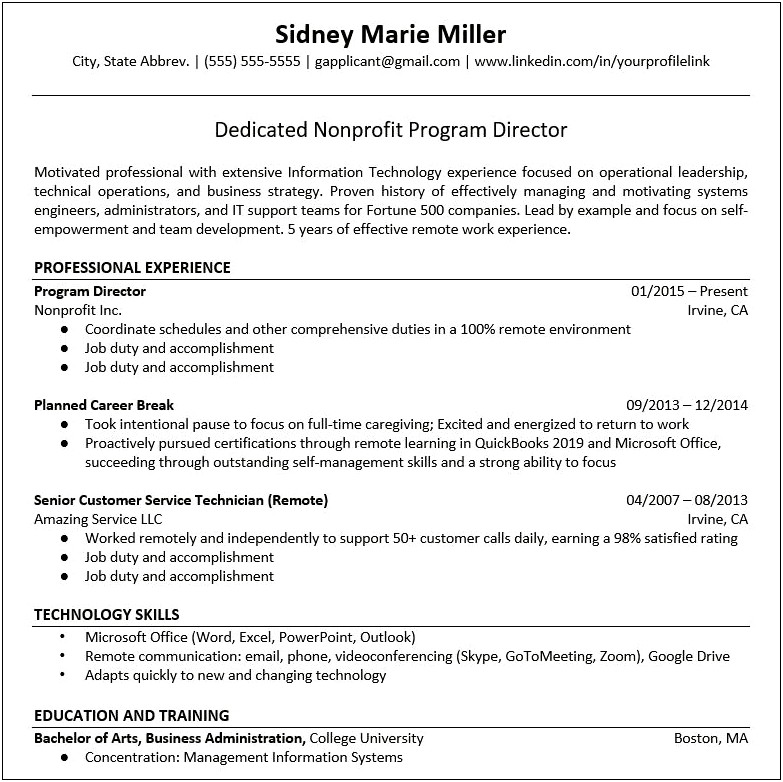 F Job Application Resume In The Unites States