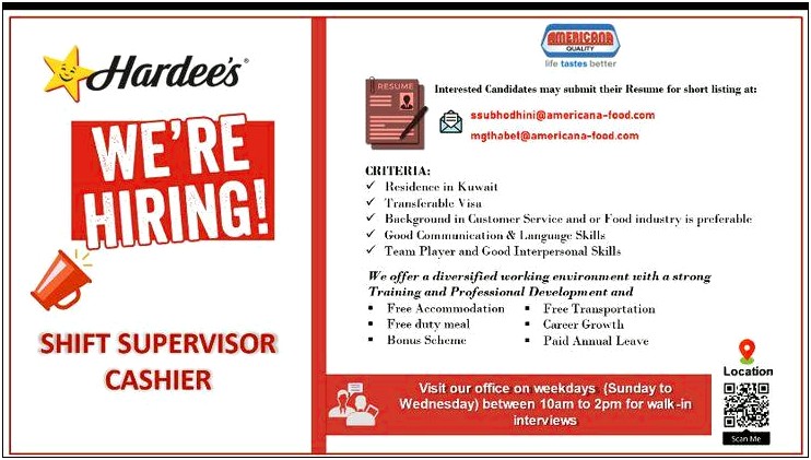 Food Service Jobs 7 Leaves Resume