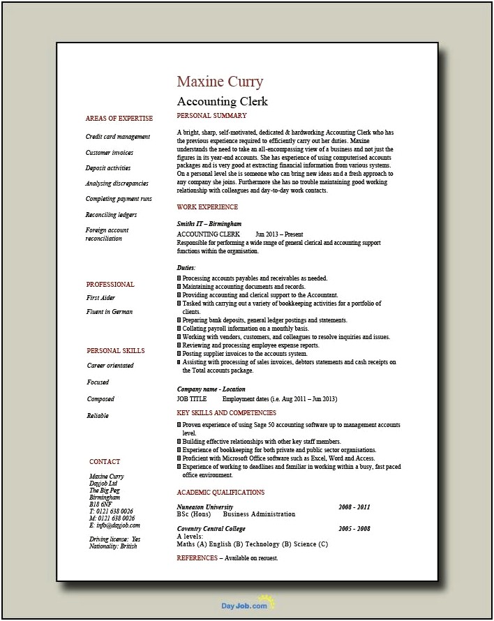 For Resume Description Of Microsoft Office