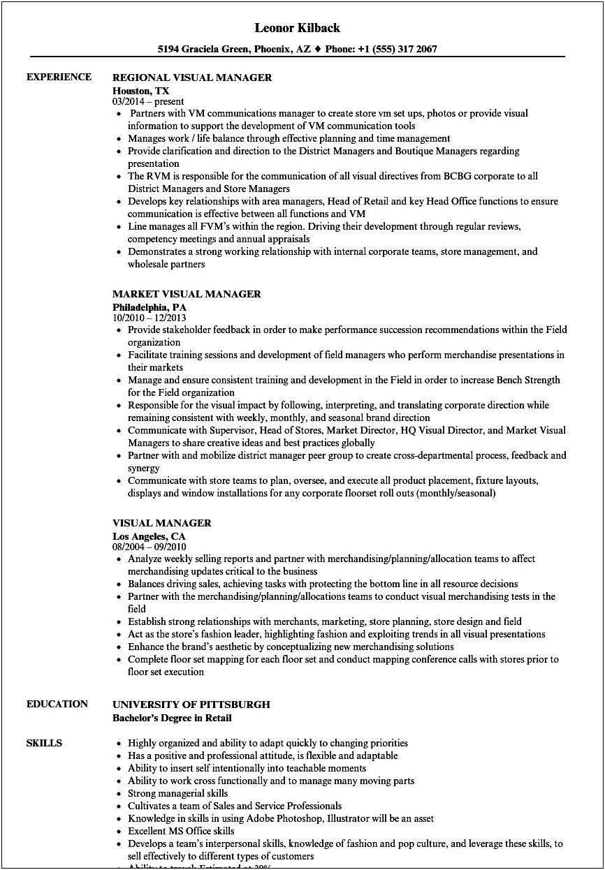 Forever 21 Sales Associate Job Description Resume