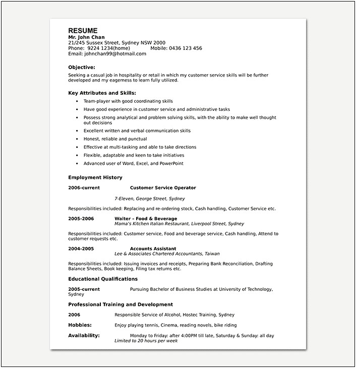 Forgot To Change Objective On Resume