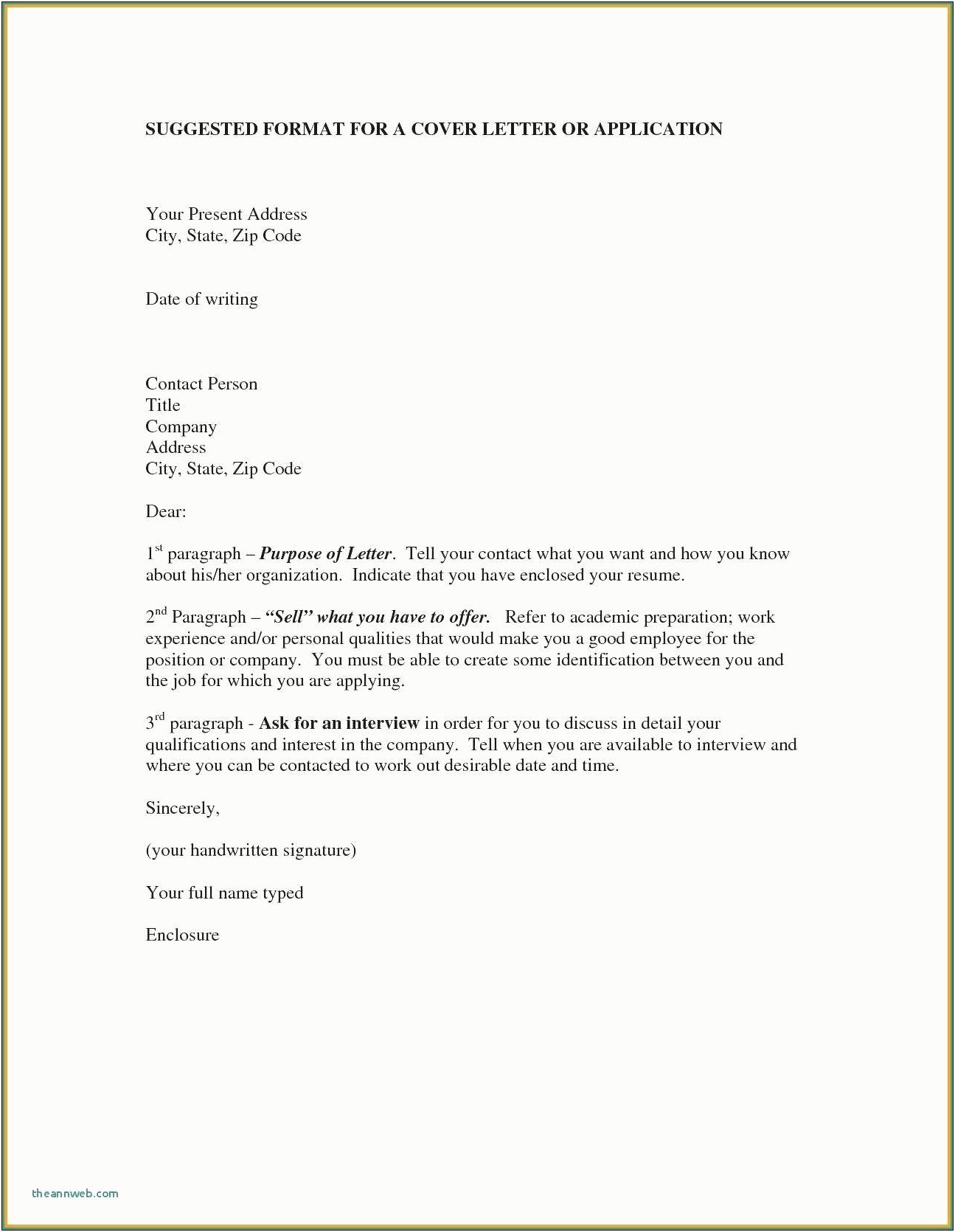 Formal Letter For Job Application With Resume