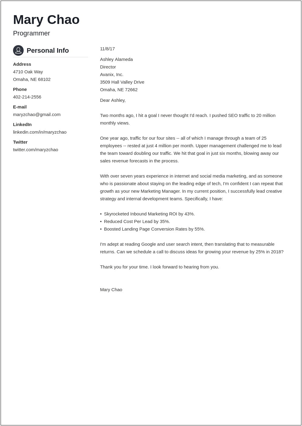 Format For Resume Cover Letter Font Spacing