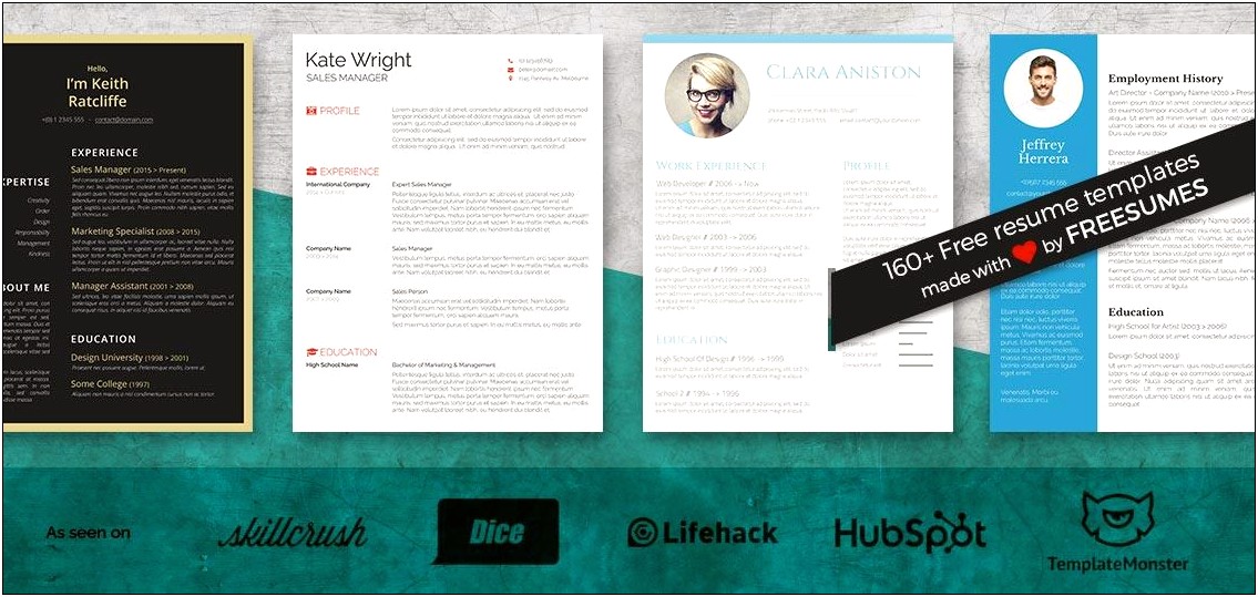 Free 1 Page Resume Template Word