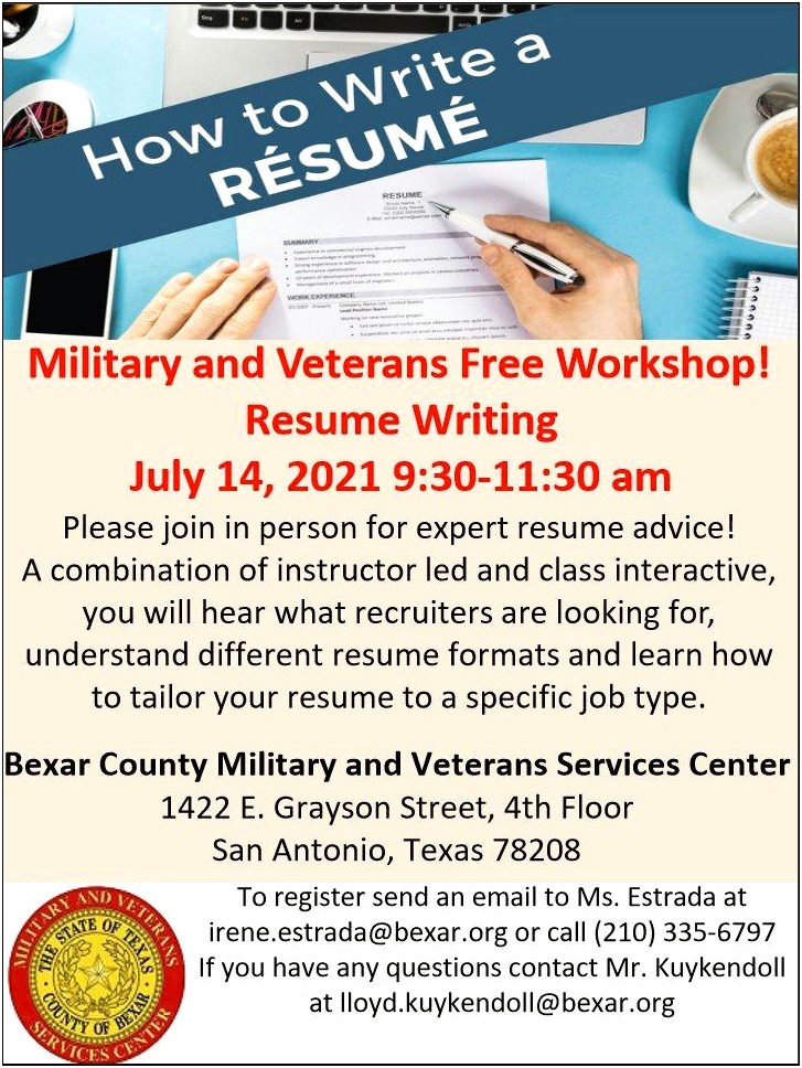 Free Assistance With Resume Writing San Antonio