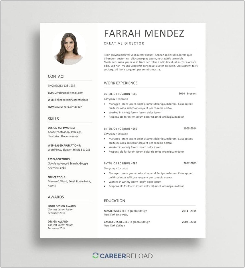 Free Basic Resume Templates Microsoft Word