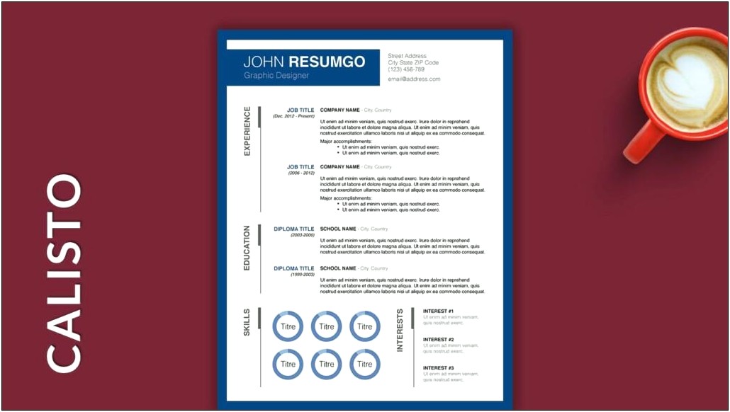 Free Chronological Resume Template With Borders