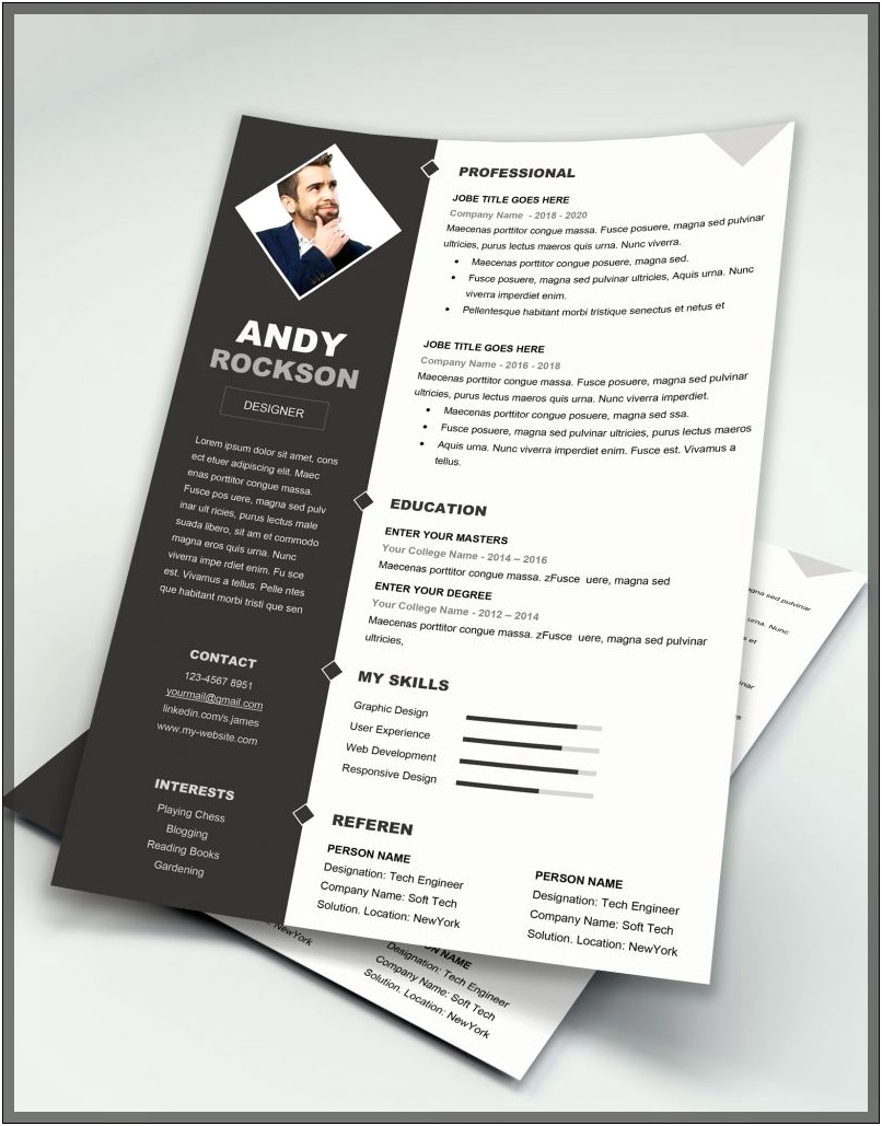 Free Creative Resume Template Download Word