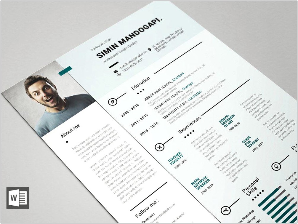 Free Creative Resume Template Microsoft Word