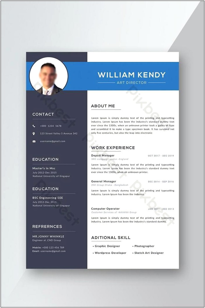 Free Creative Resume Template Word Doc