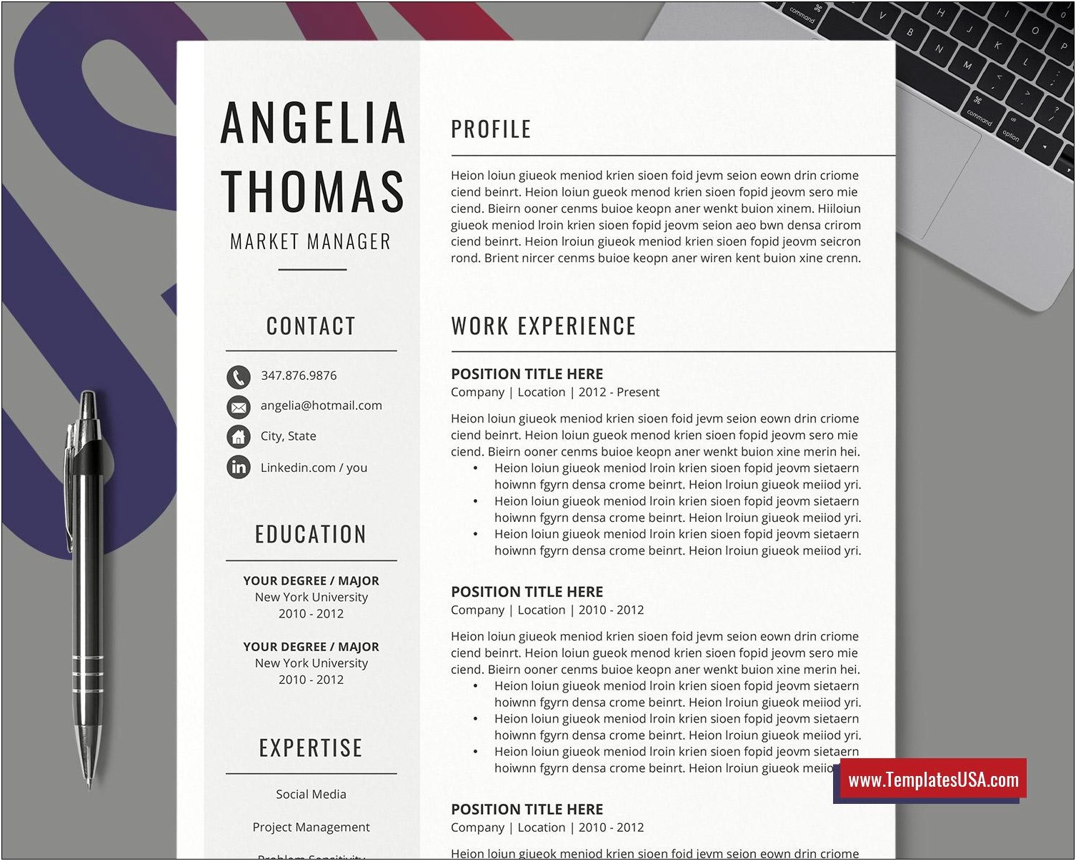 Free Creative Resume Templates Microsoft Word Download