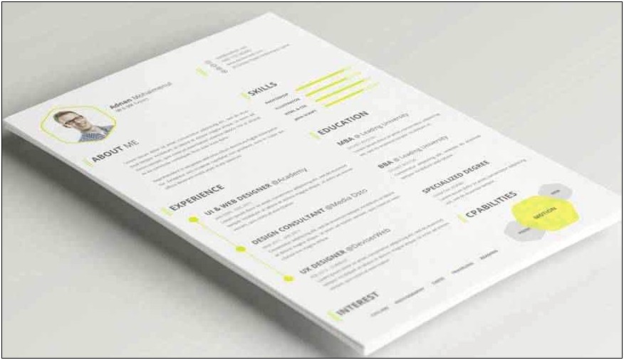 Free Cv Resume Psd Template With Cover Letter