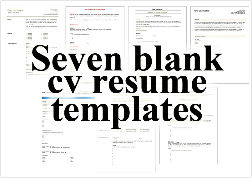 Free Download Resume Format For Freshers With Photo