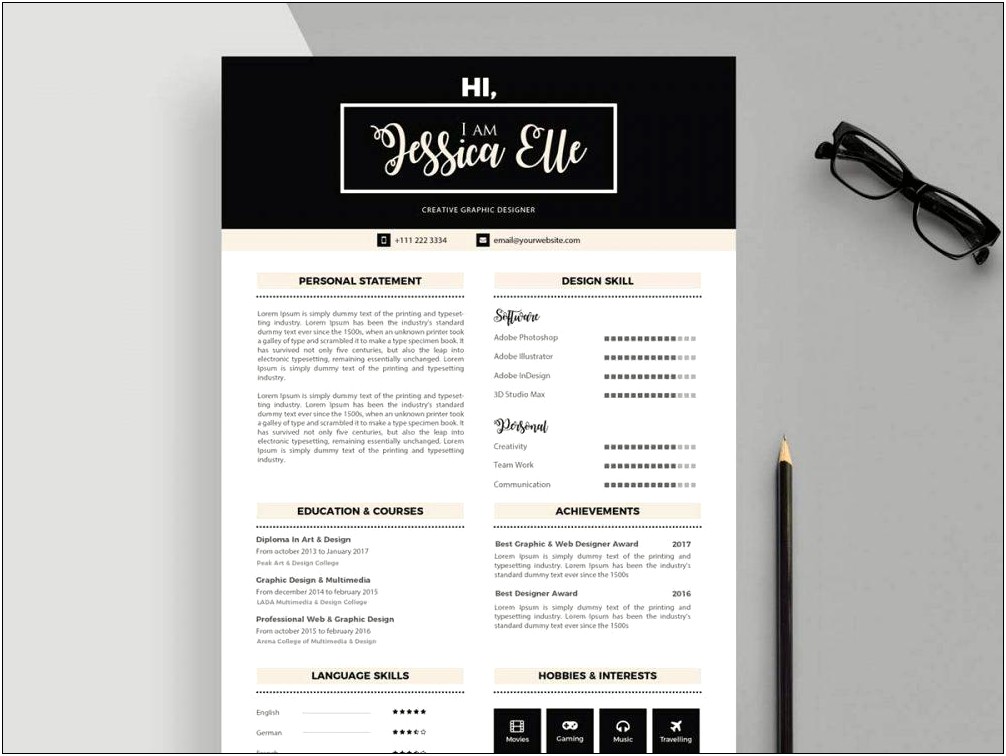 Free Download Resume Templates For Creatives
