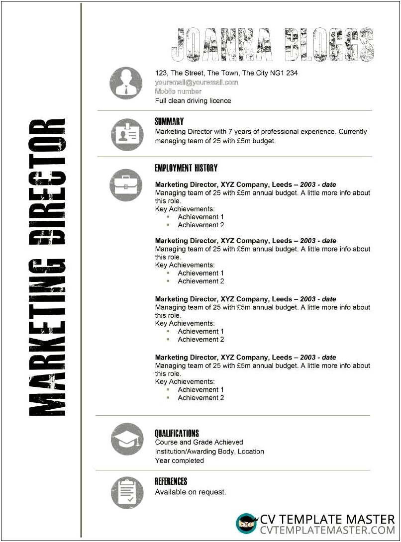 Free Downloadable Resume Templates For Word 2003