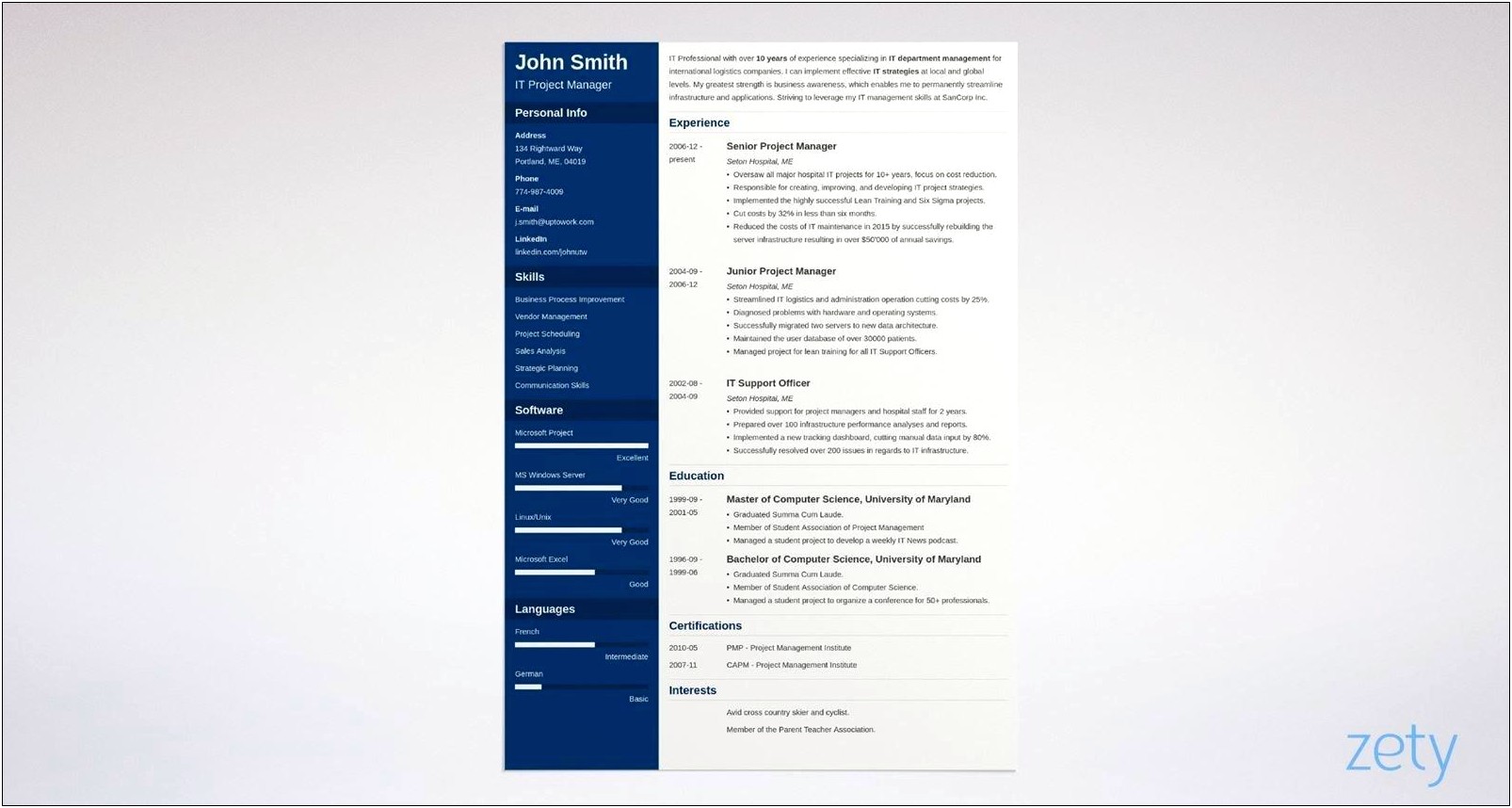 Free Fillable Online Simple Resume Templates