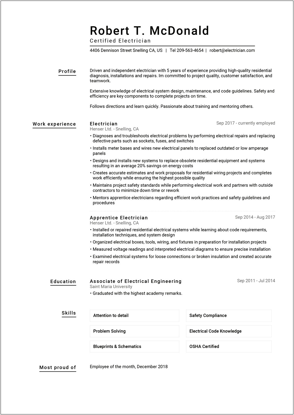 Free Google Doc Custom Resume Template