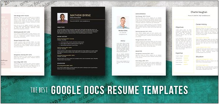 Free Google Resume Templates For Word