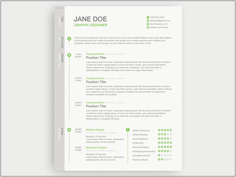 Free Html Css Templates For Resume