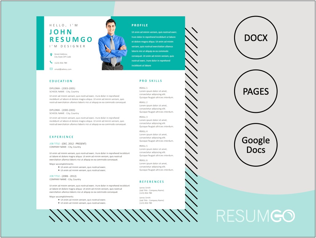 Free Modern Resume Templates Google Docs