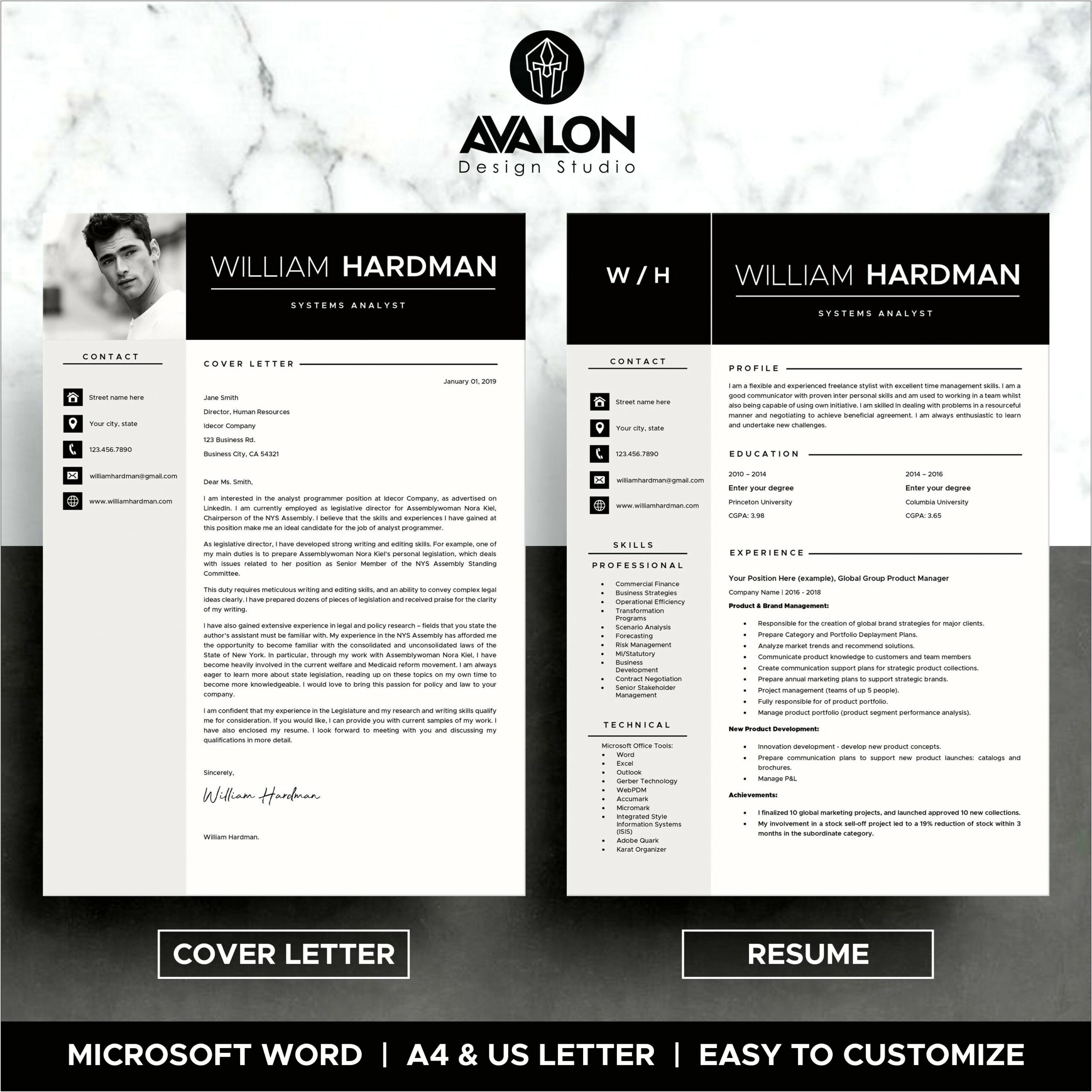 Free Ms Word Resume Template 2016