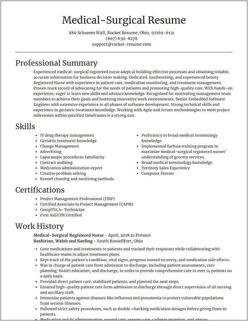 Free Nurse Resume Templates Mini.mfagency.co