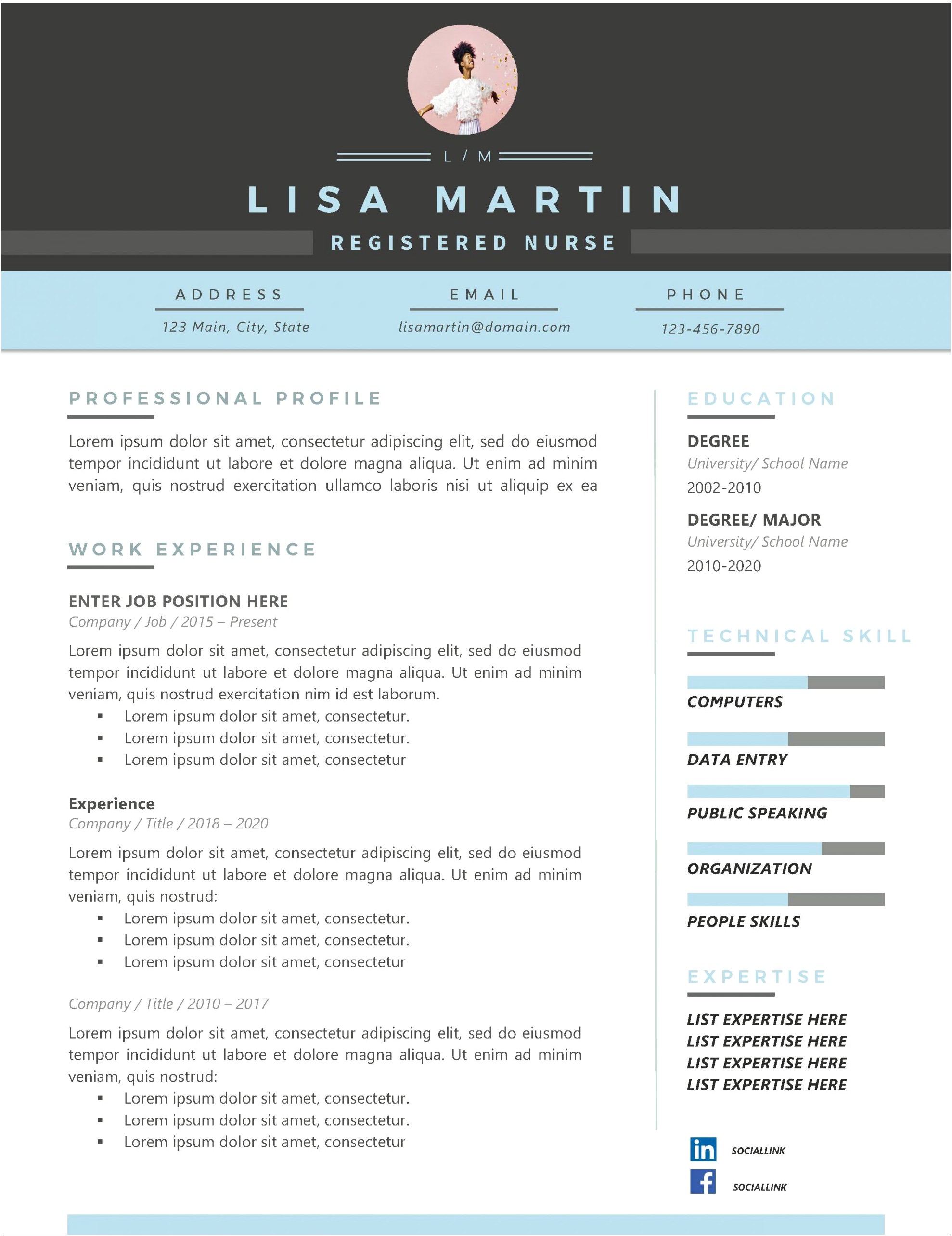 Free Nursing Resume Templates Microsoft Word