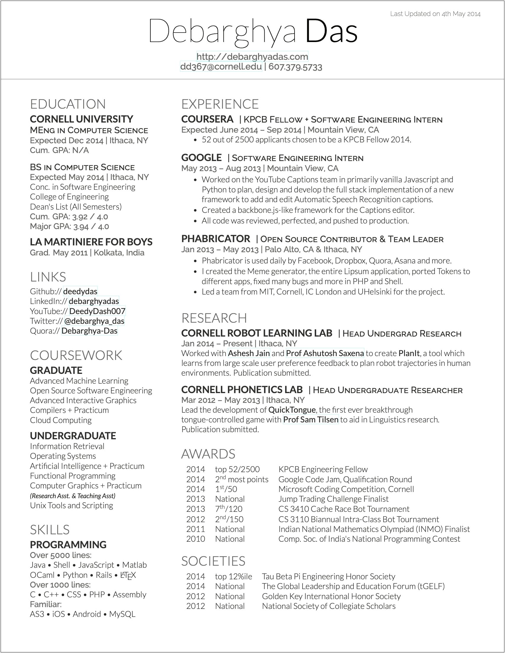 Free Online Resume For College Student