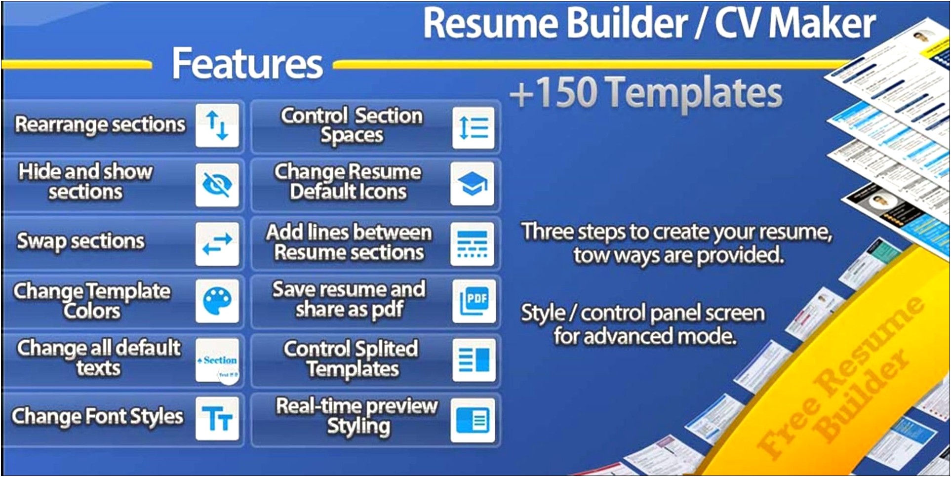 Free Resume Maker Save On Mobile