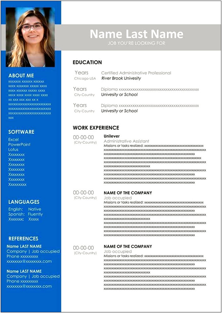 Free Resume Template Downloads For Administrative Assistant