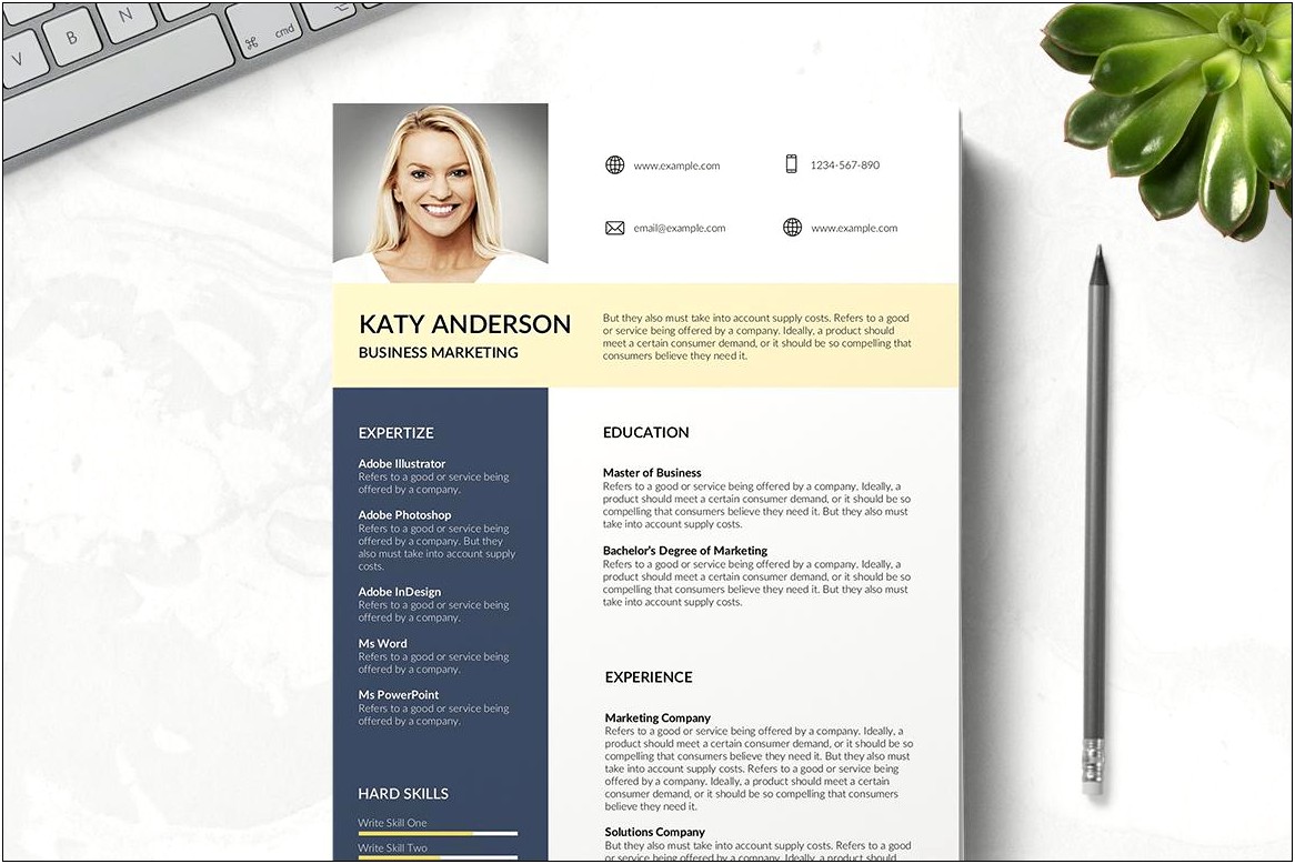 Free Resume Template With Photo Download