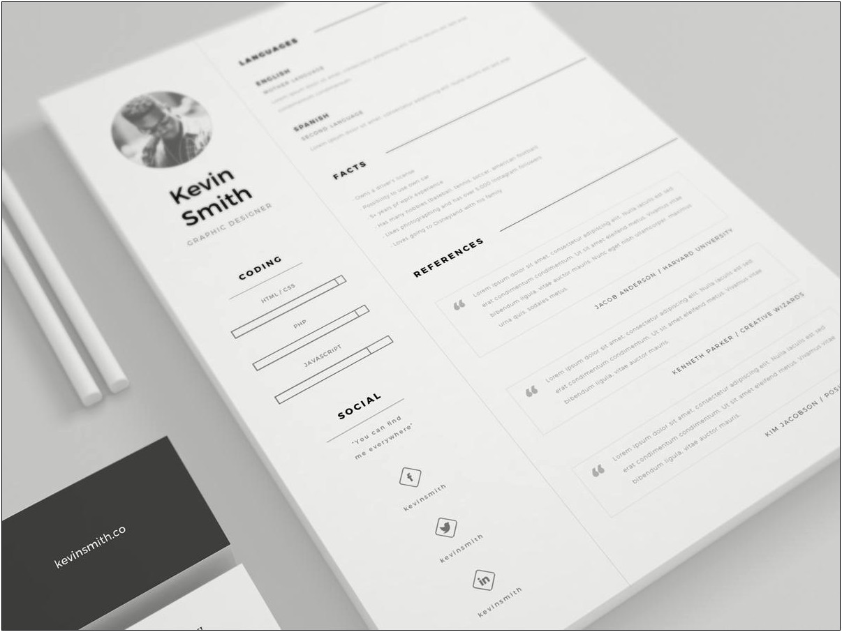 Free Resume Template With Picture Option