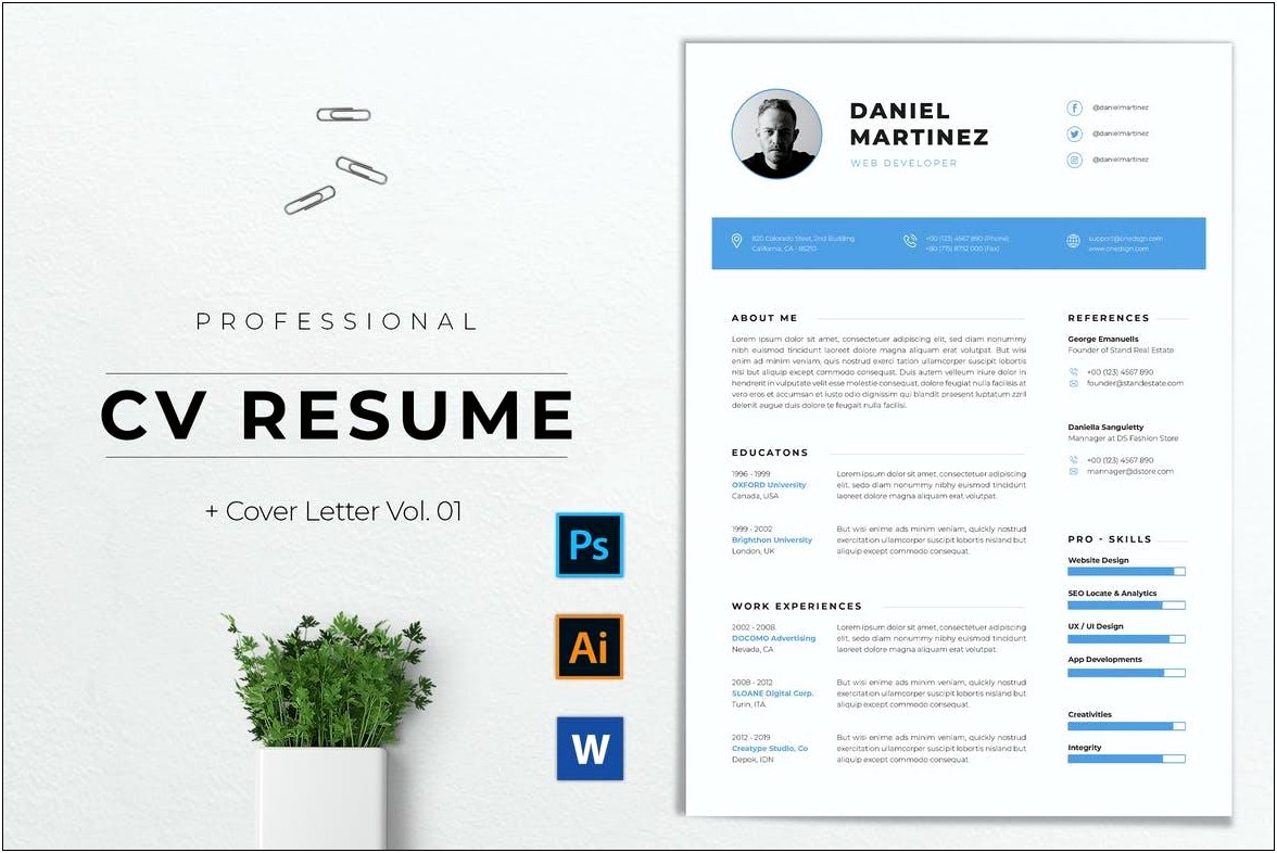 Free Resume Templates 2019 Simple With Photo