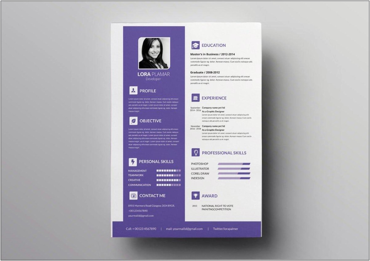 Free Resume Templates Creative And Modern Pages